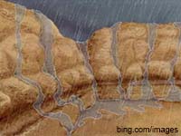 image of example of water erosion