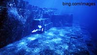 image of the site of the underwater structure of yonaguni off the coast of japan